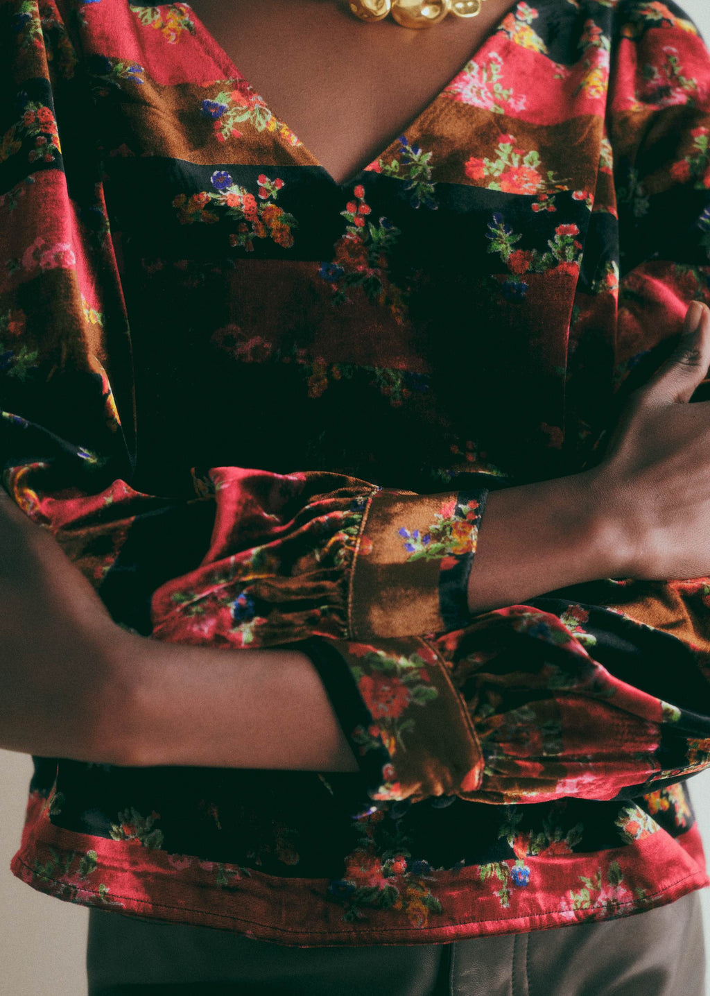 Blouse Galeo - Patchwork Bouquets