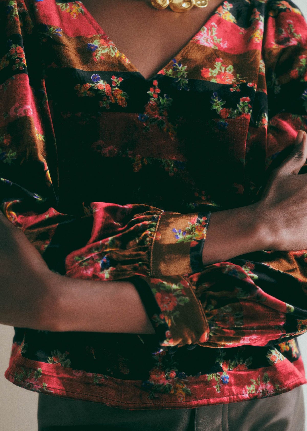 Blouse Galeo - Patchwork Bouquets