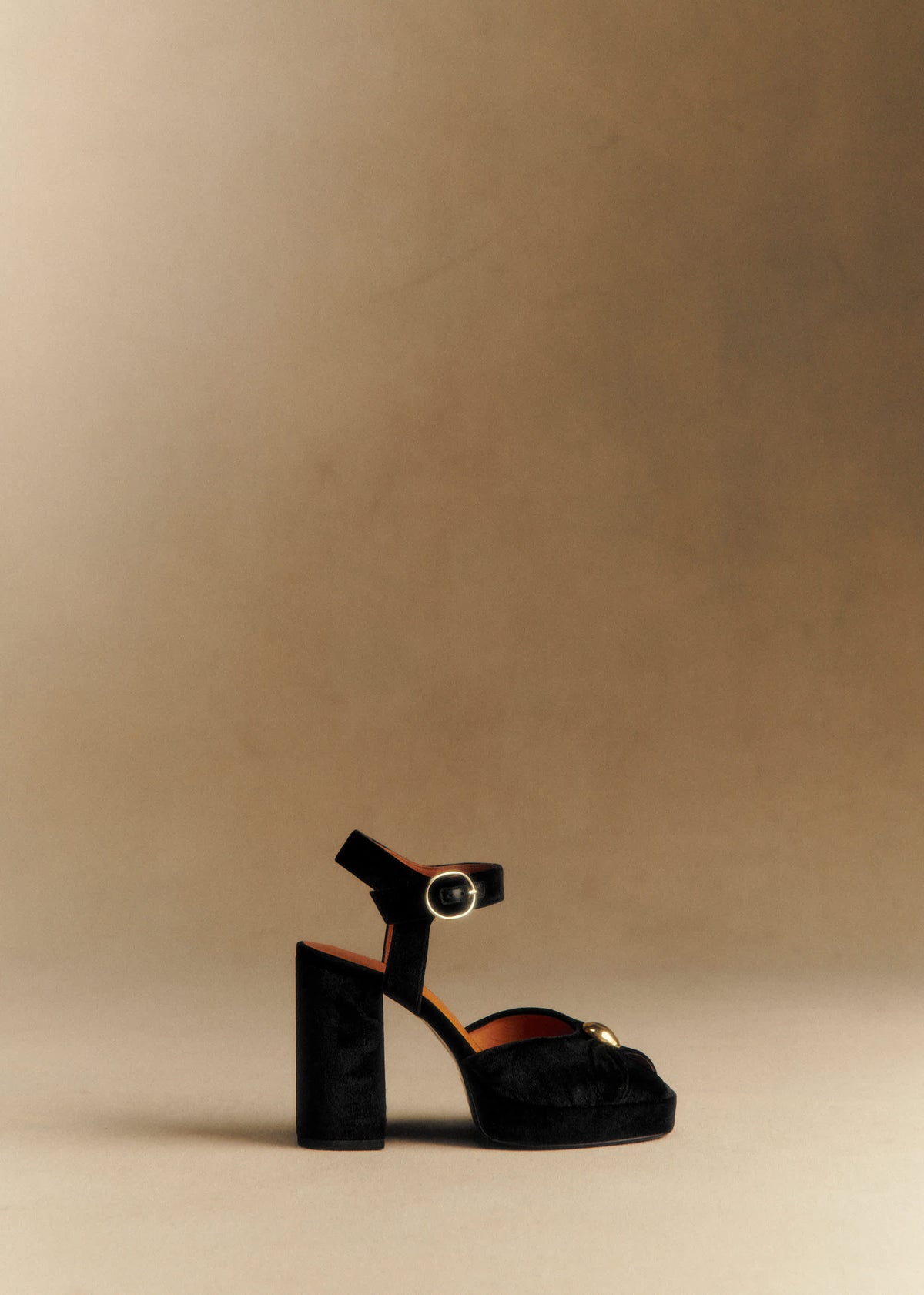 Sandales High Marjolaine - Noir Velours