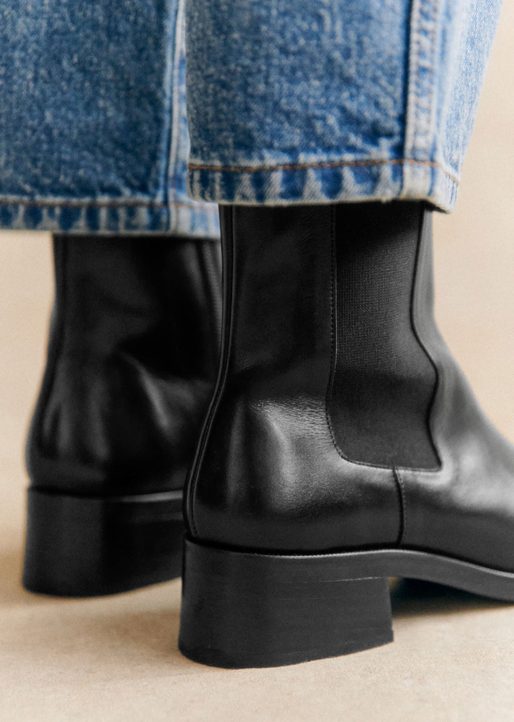 Bottines Low Agnès - Noir Glacé
