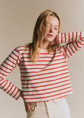 Marinière Elina - Écru/ Rouge