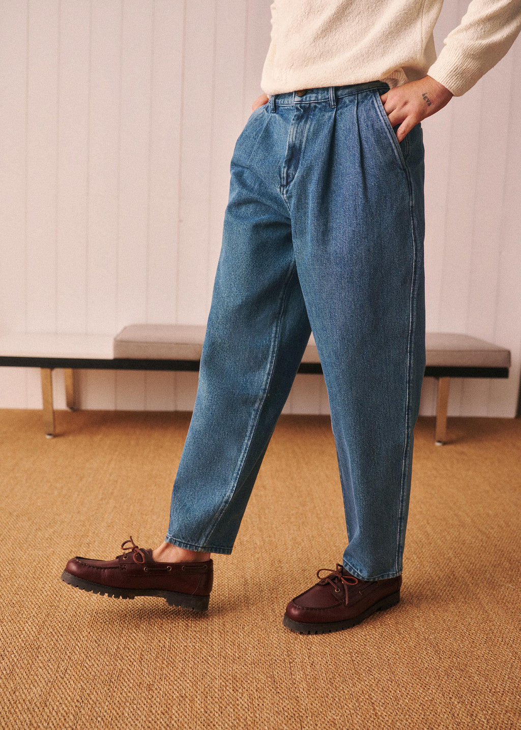 Pantalon Stewart - Denim bleu