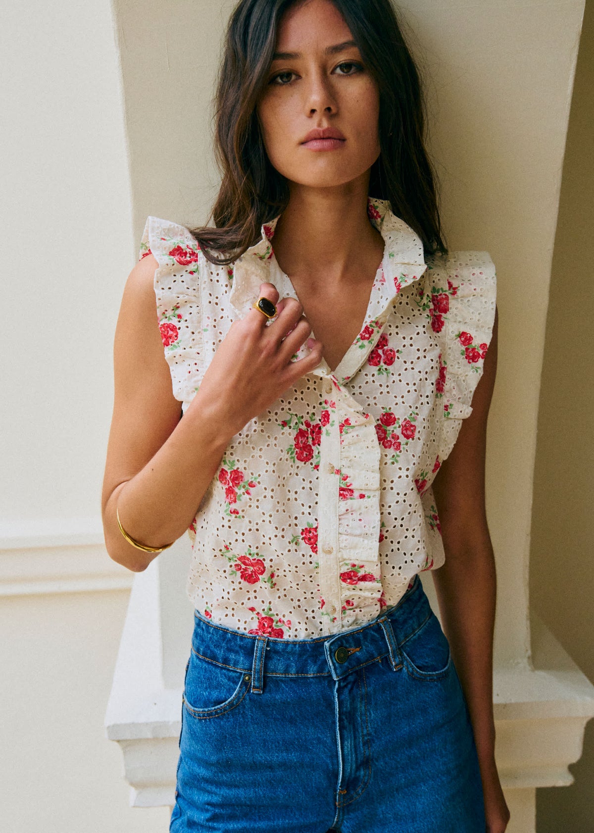 Chemise Caro - Imprimé Rosa Corail