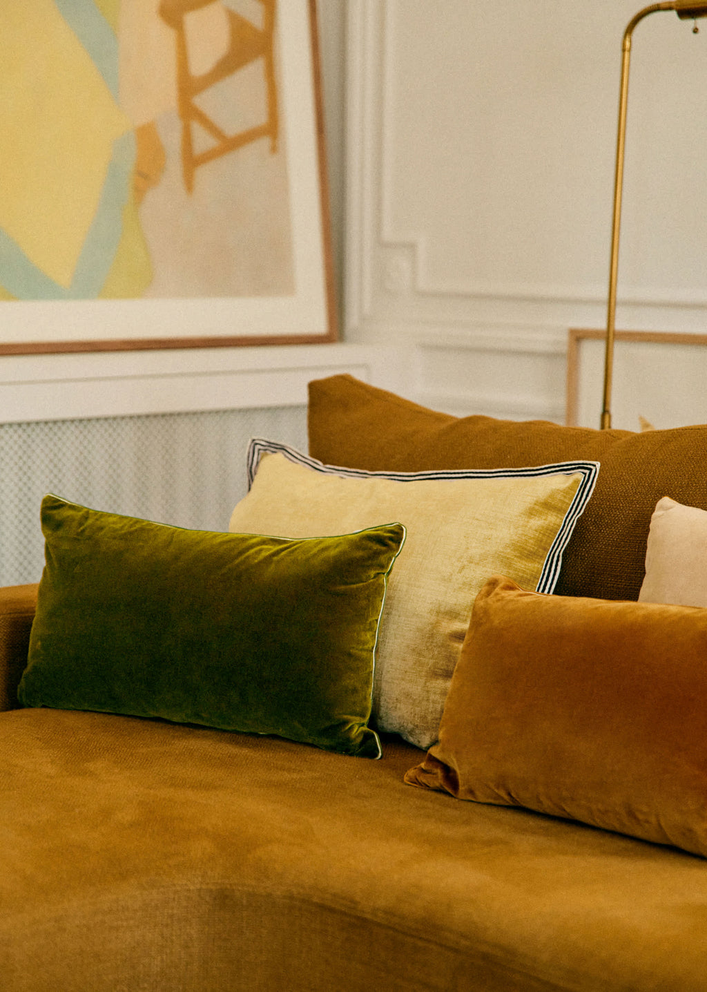 Coussin Velours Édition - Petit modèle - Kaki