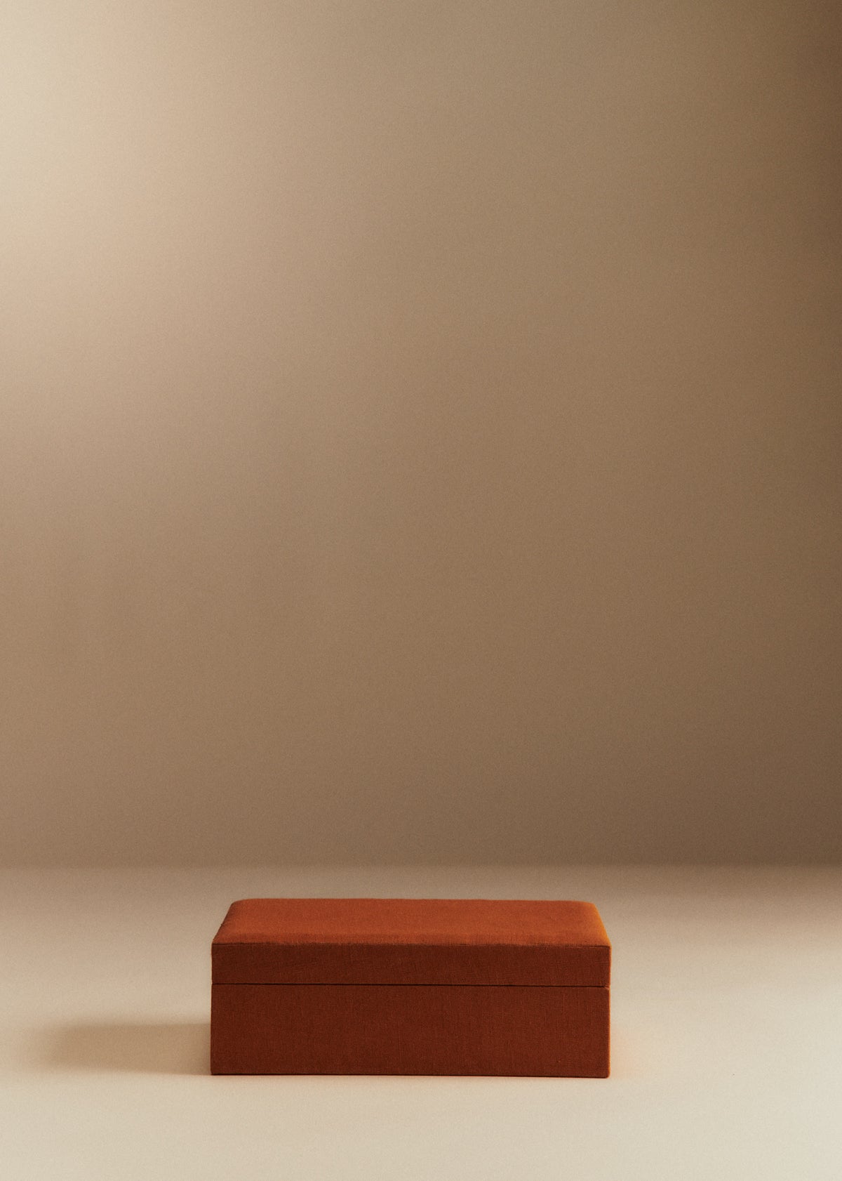 Boîte bijoux matelassée - Caramel