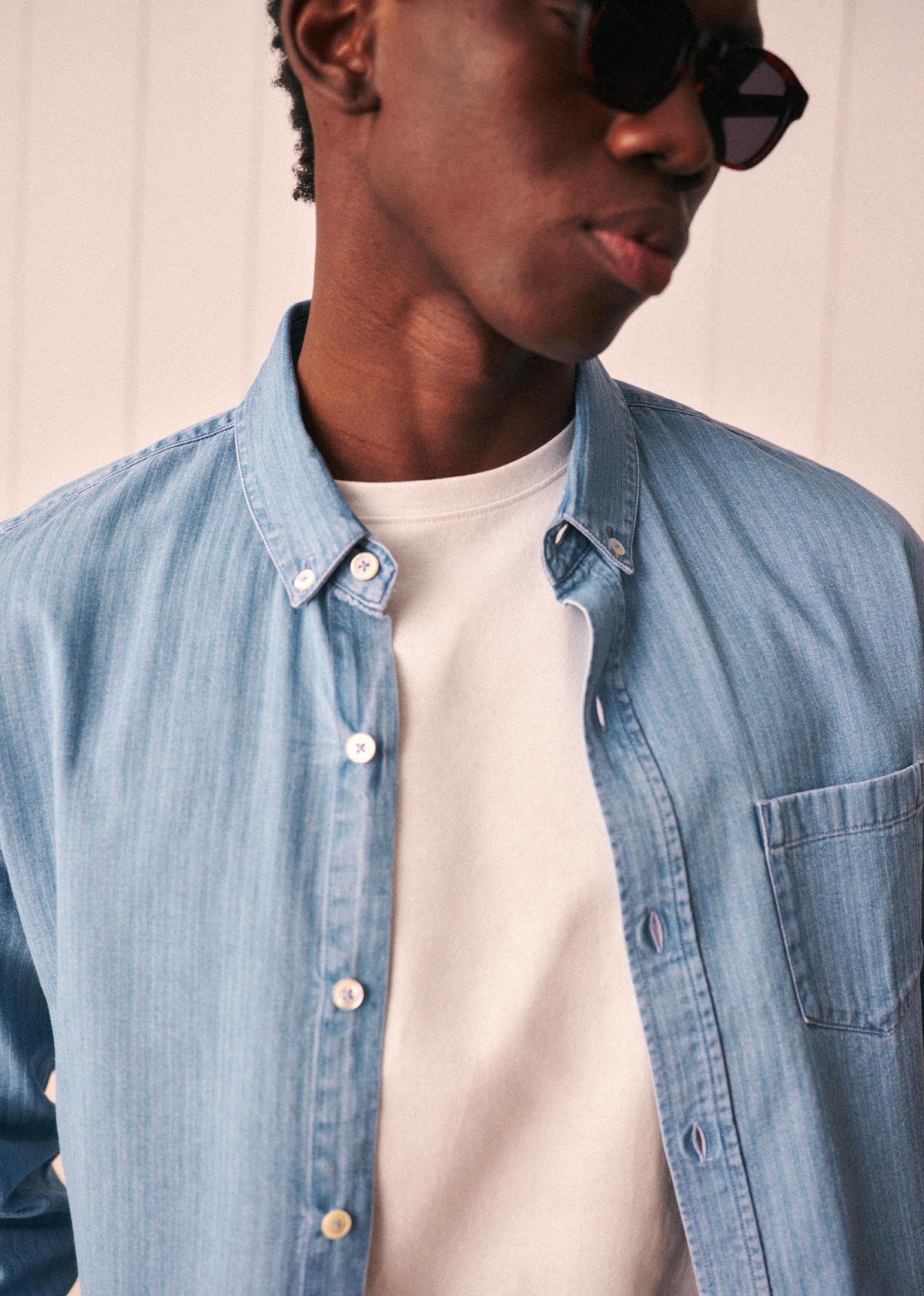 Chemise Charlie Denim - Rayures Délavées