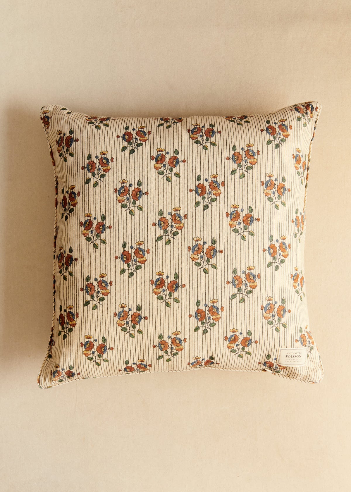 Coussin - Sézane x Antoinette poisson - Imprimé Boutonnières