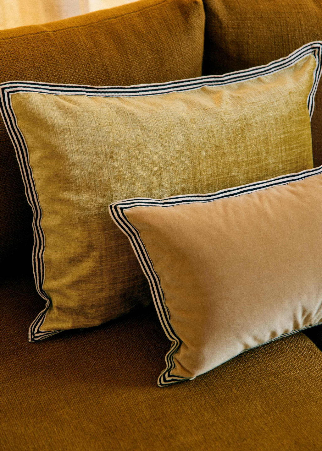 Coussin Velours Édition - Petit modèle - Beige