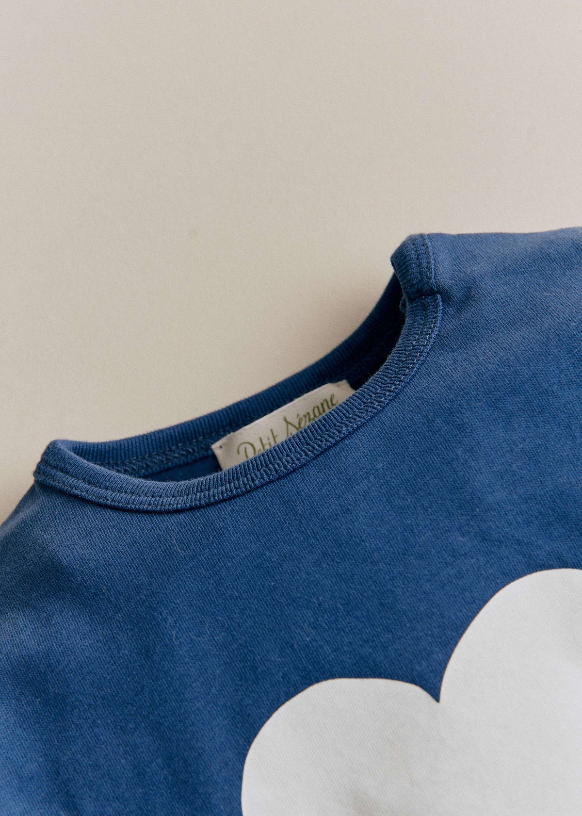 T-Shirt La chamade - Bleu indigo / Ecru
