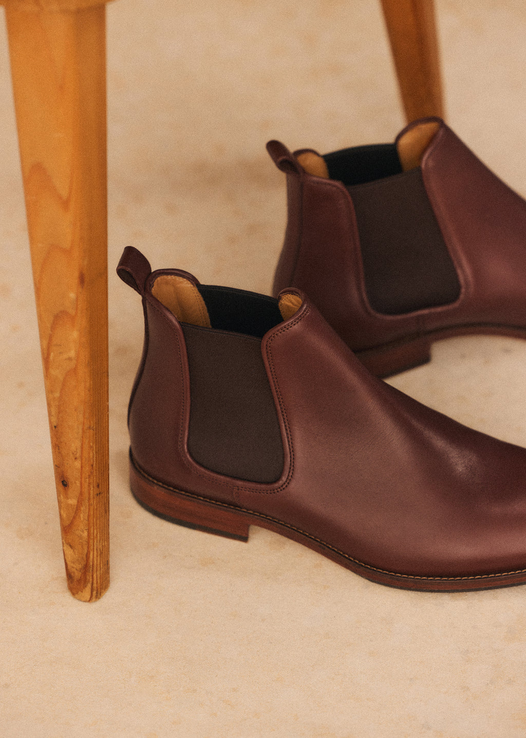 Bottines Chelsea Woody - Cuir Tradition Camel
