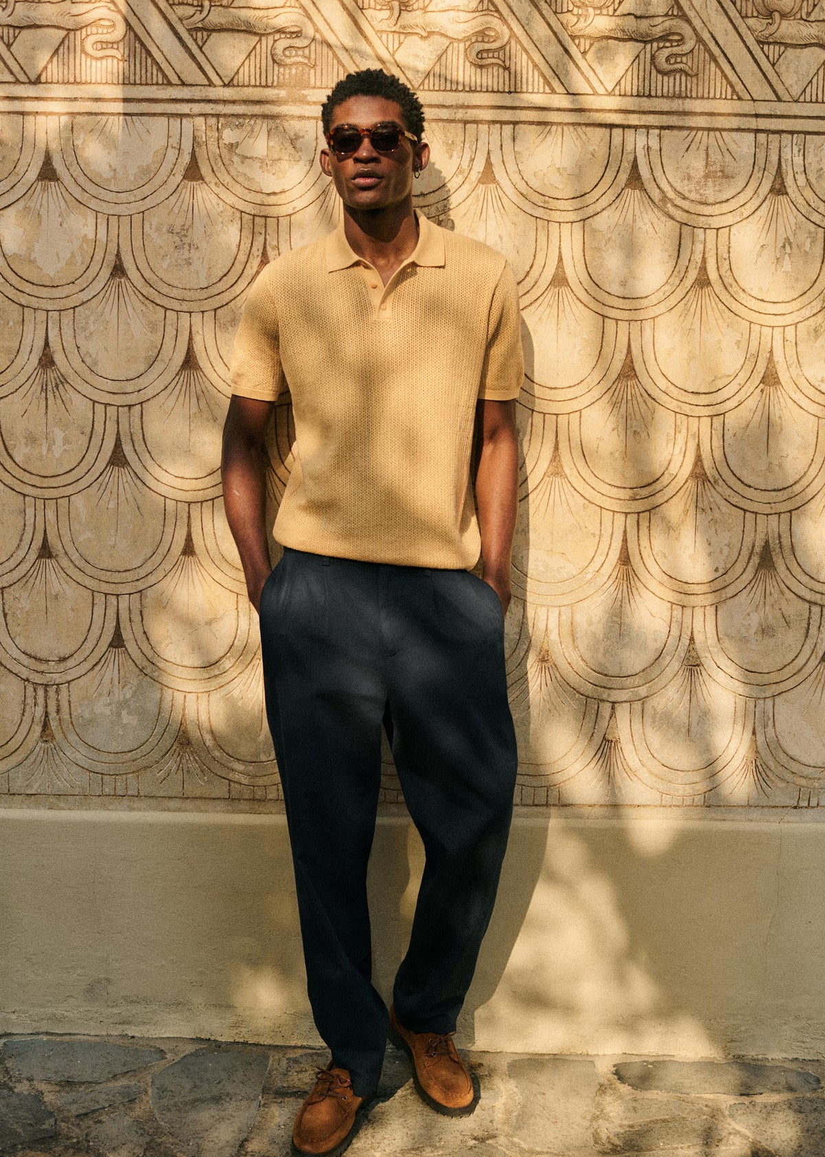 Polo Maille Devan - Jaune Pastel