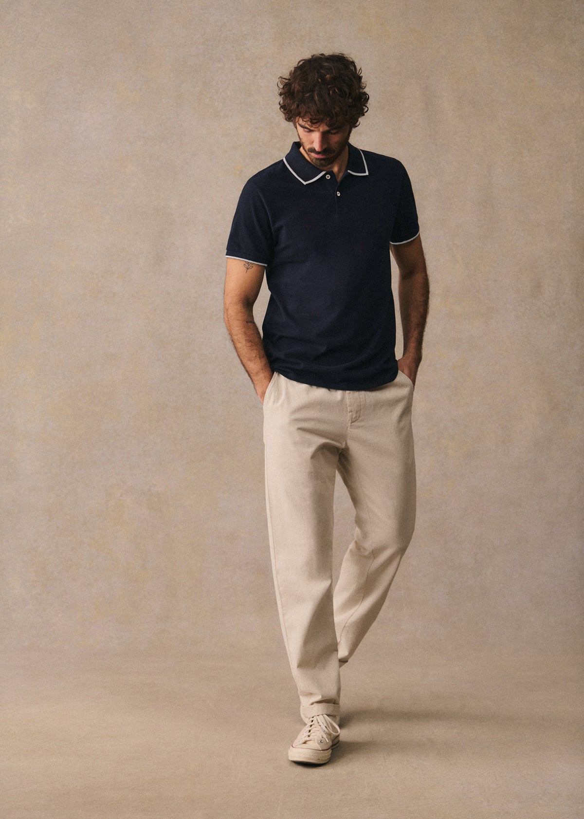 Pantalon Danny Coton Lin - Naturel