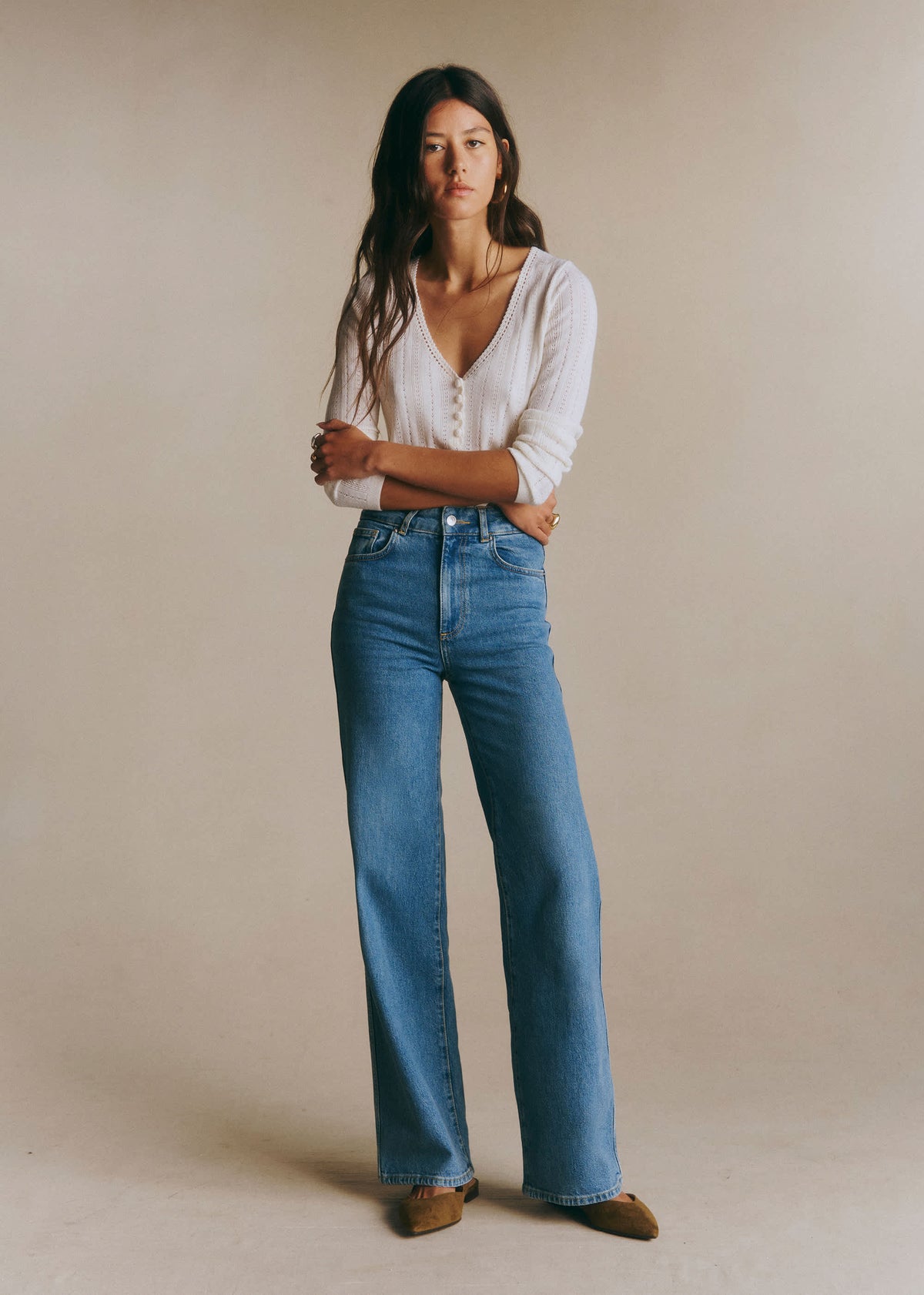 Pantalon Le New 70's - Bleu Denim