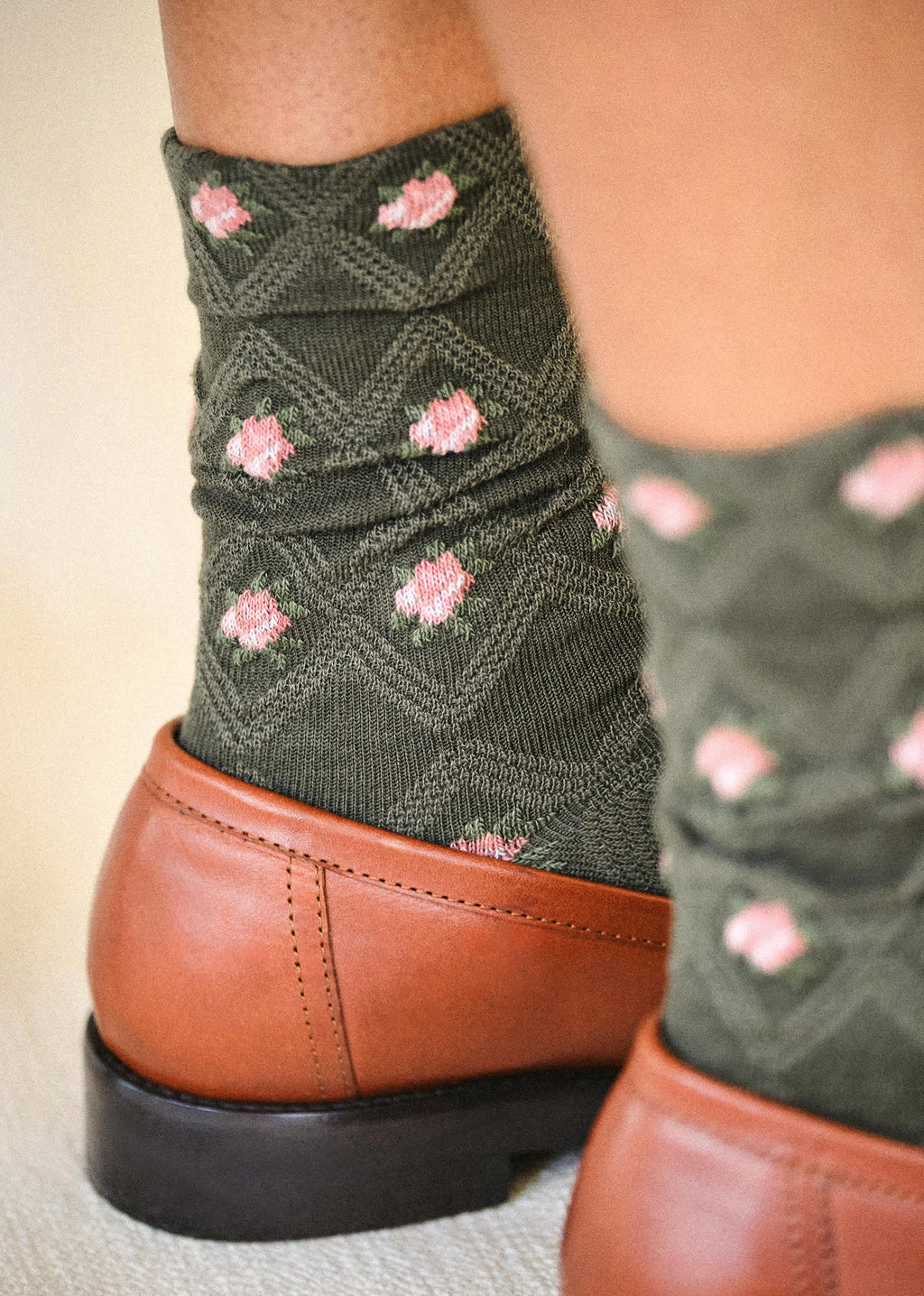 Chaussettes Julia - Olive