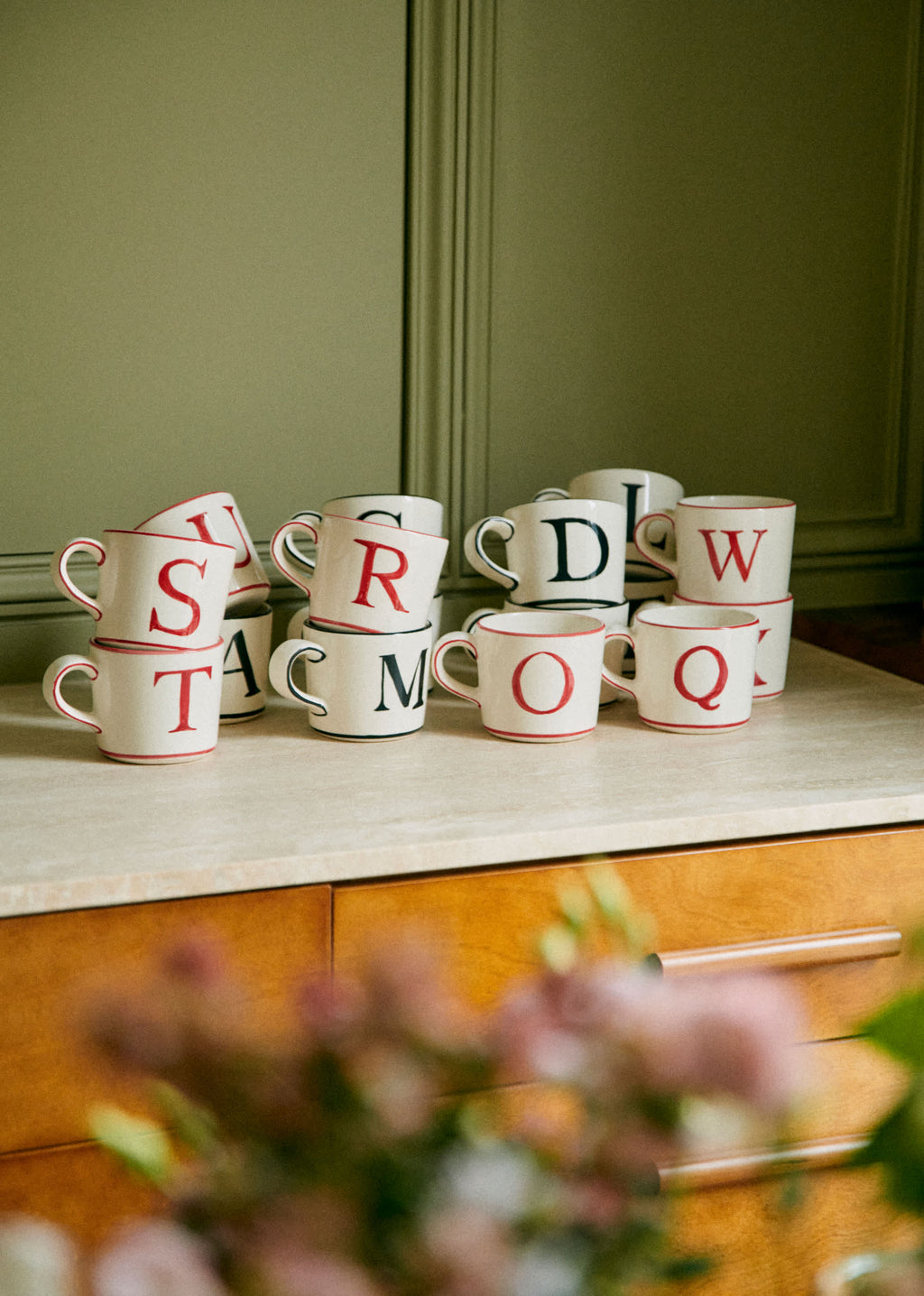 Tasse Tempo - Lettre H - Rouge