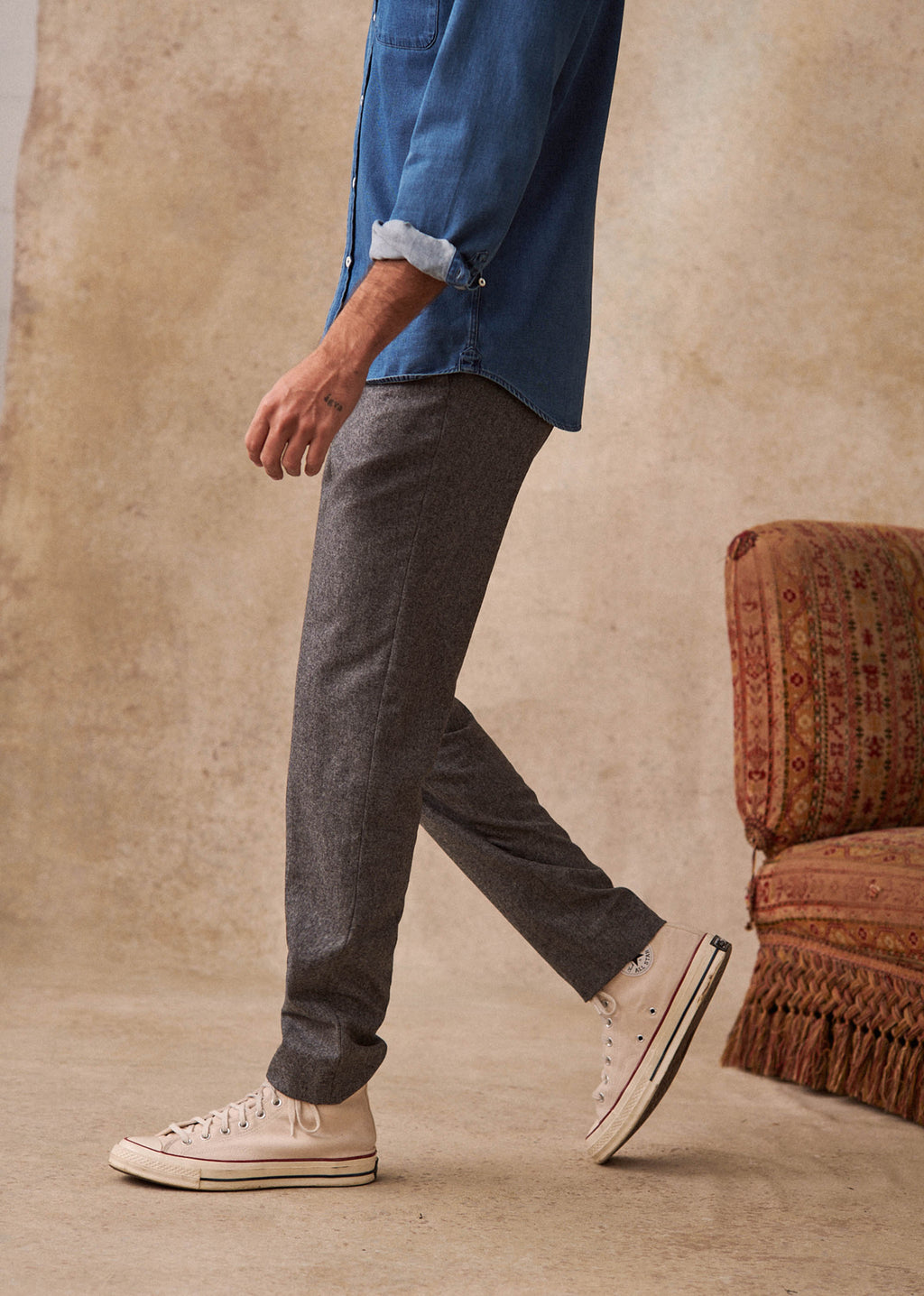 Pantalon Carl - Gris Clair