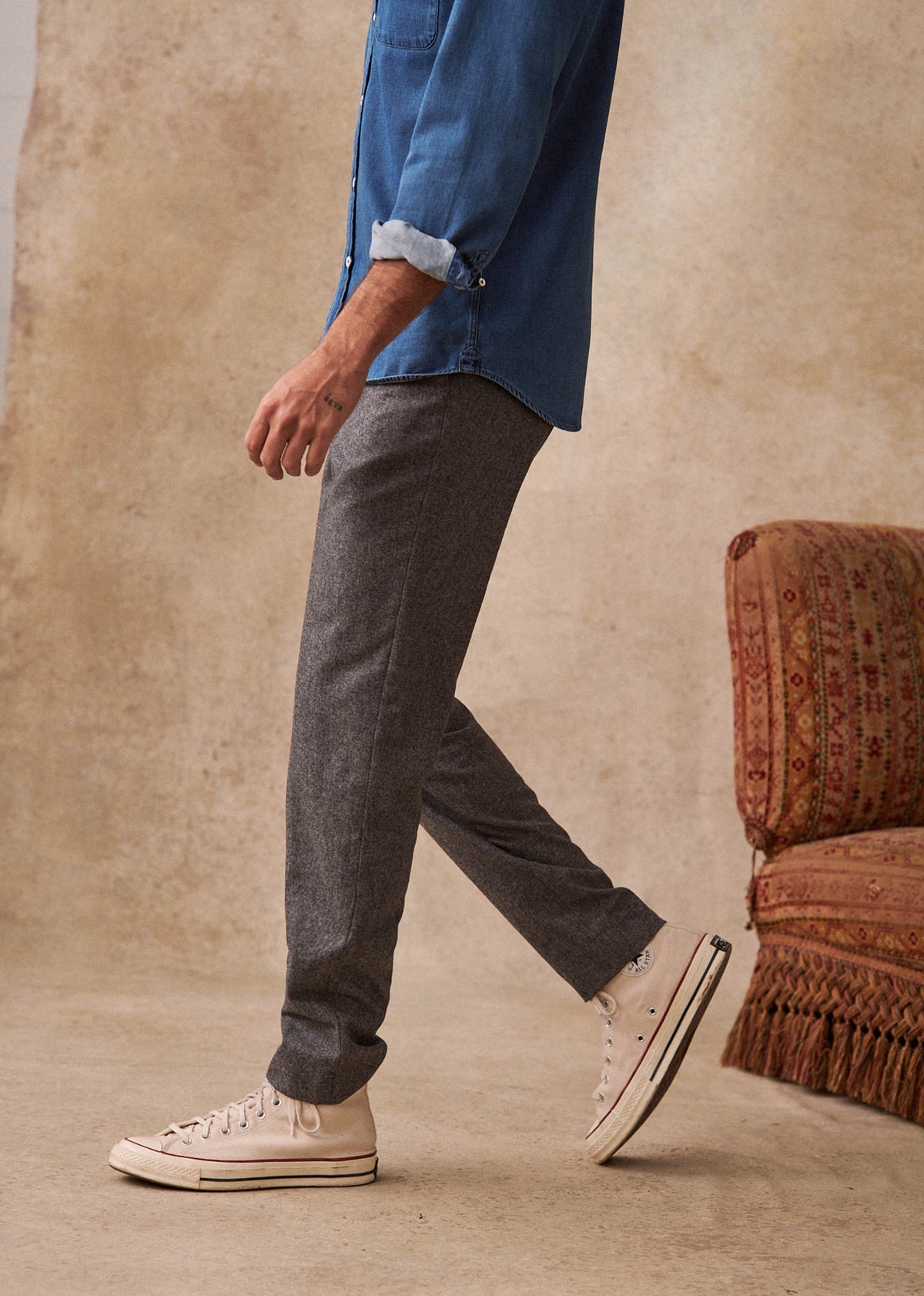 Pantalon Carl - Gris Clair