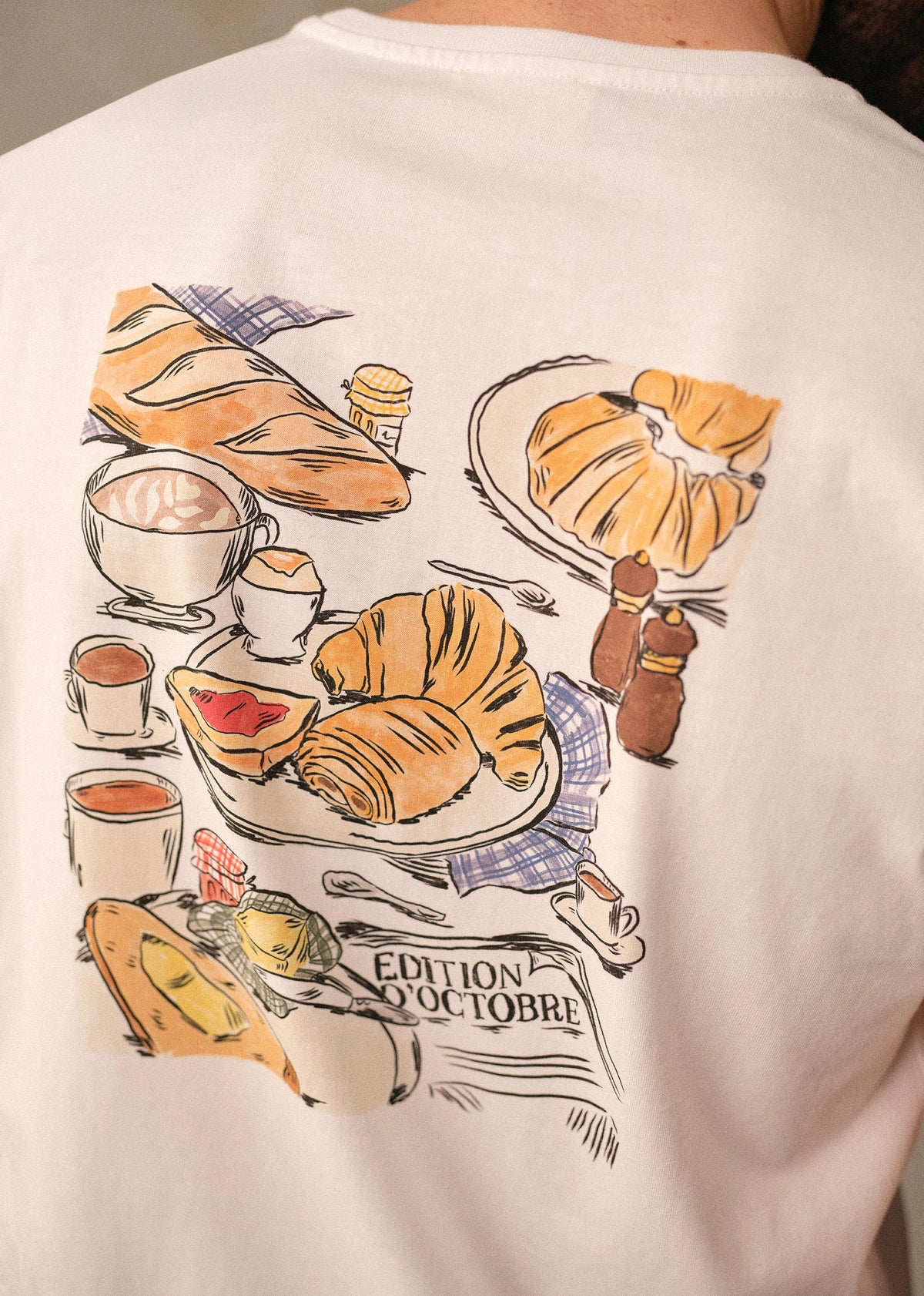 T-Shirt Le Bon Café Paris - Blanc