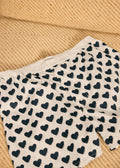 Caleçon Coeur Chamade - Blanc / Indigo