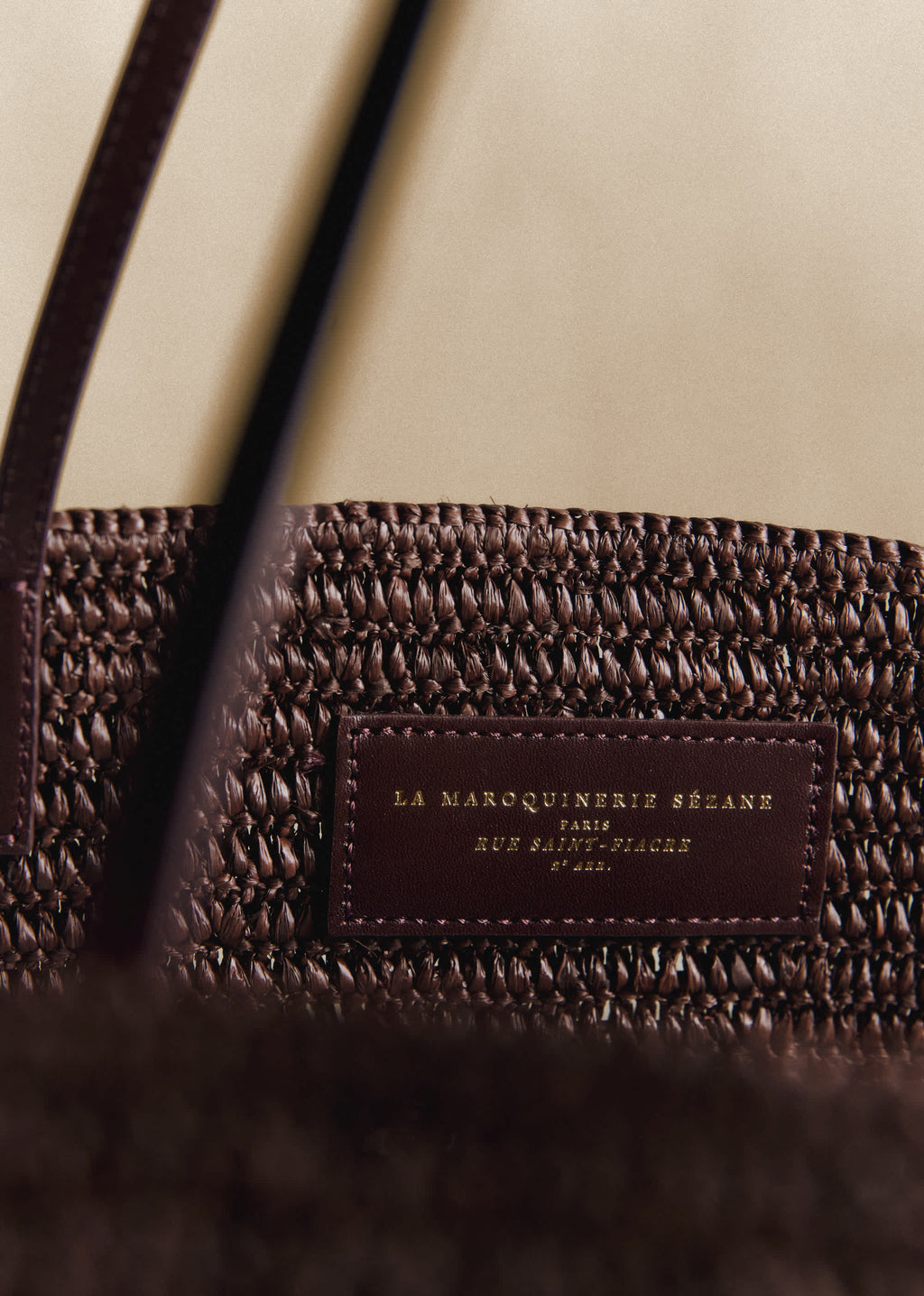 Panier Maia - Raphia Choco Ajouré
