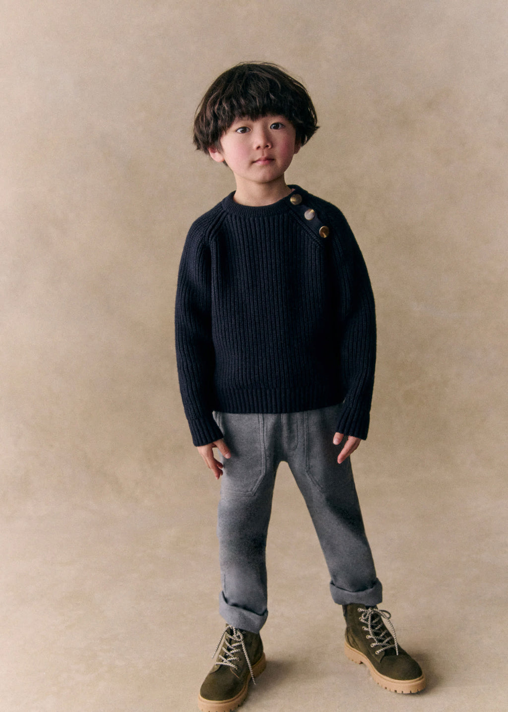 Pantalon Gaby - Flanelle Gris Chiné