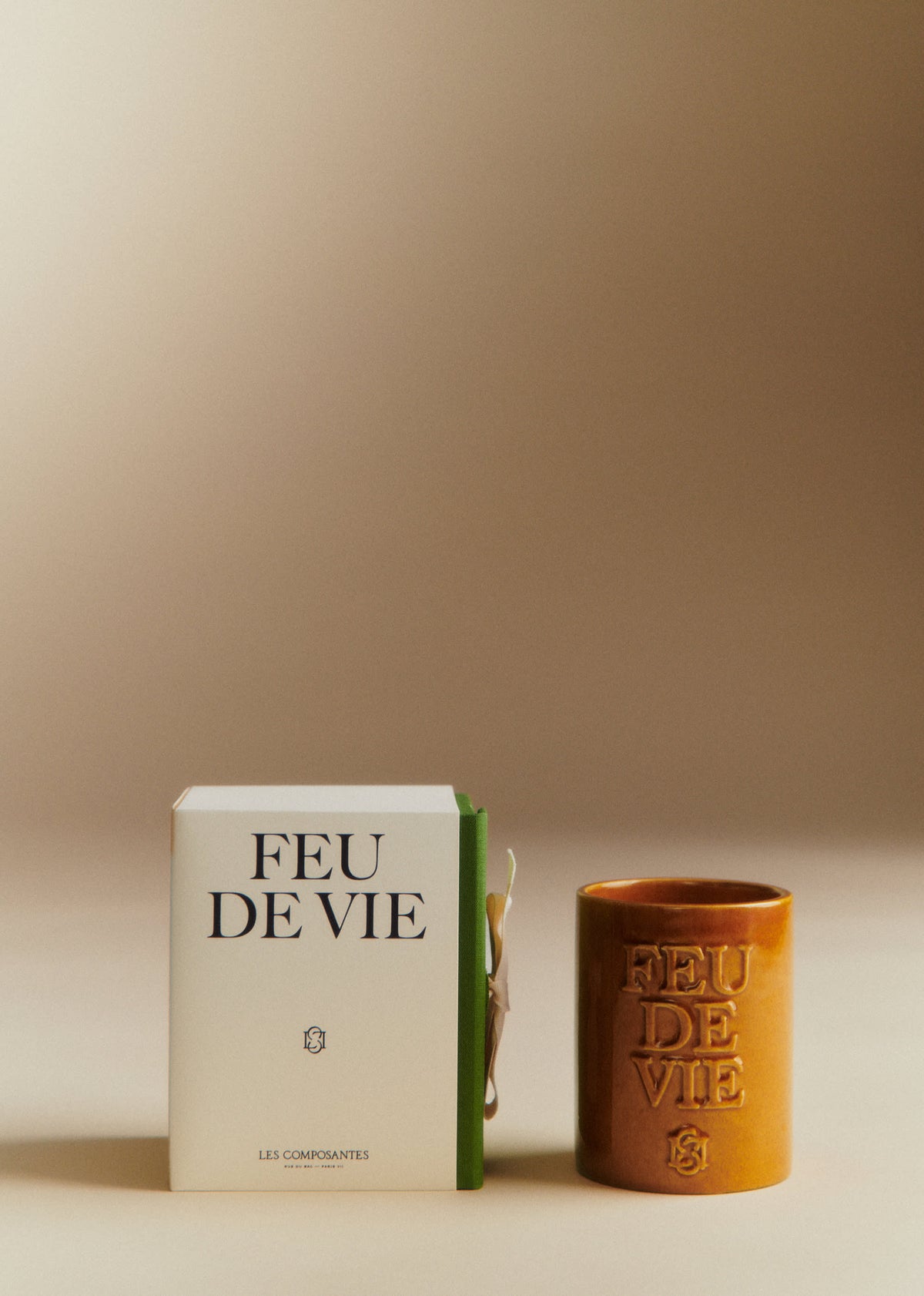 Bougie Feu de vie - Le Bois - Caramel