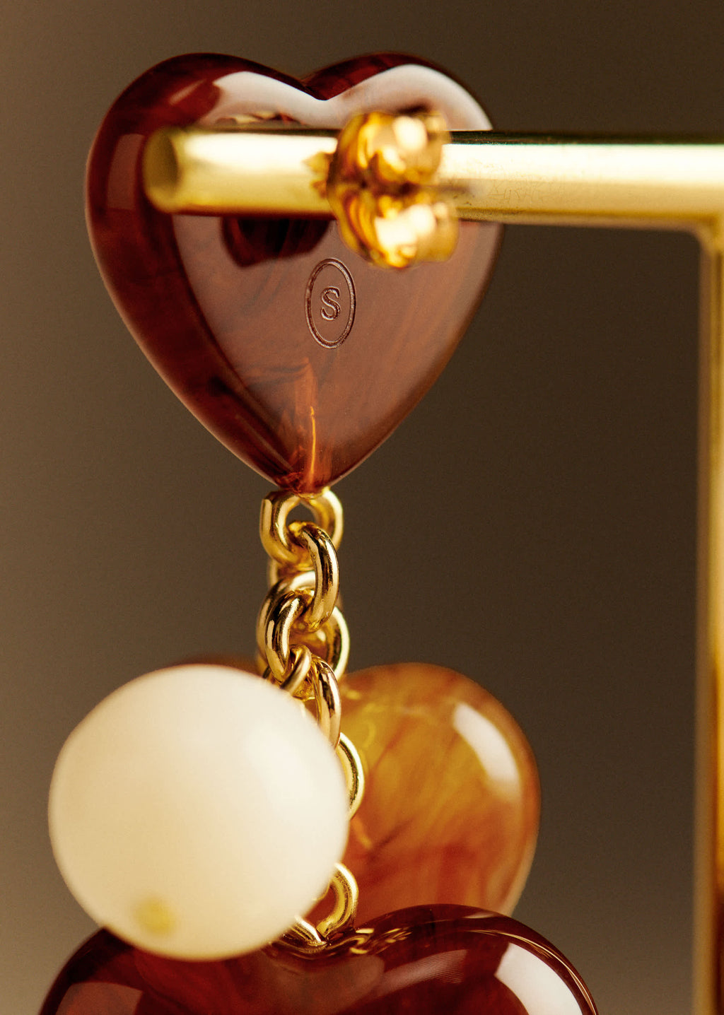 Boucles d'oreilles Freya - Brun Multi