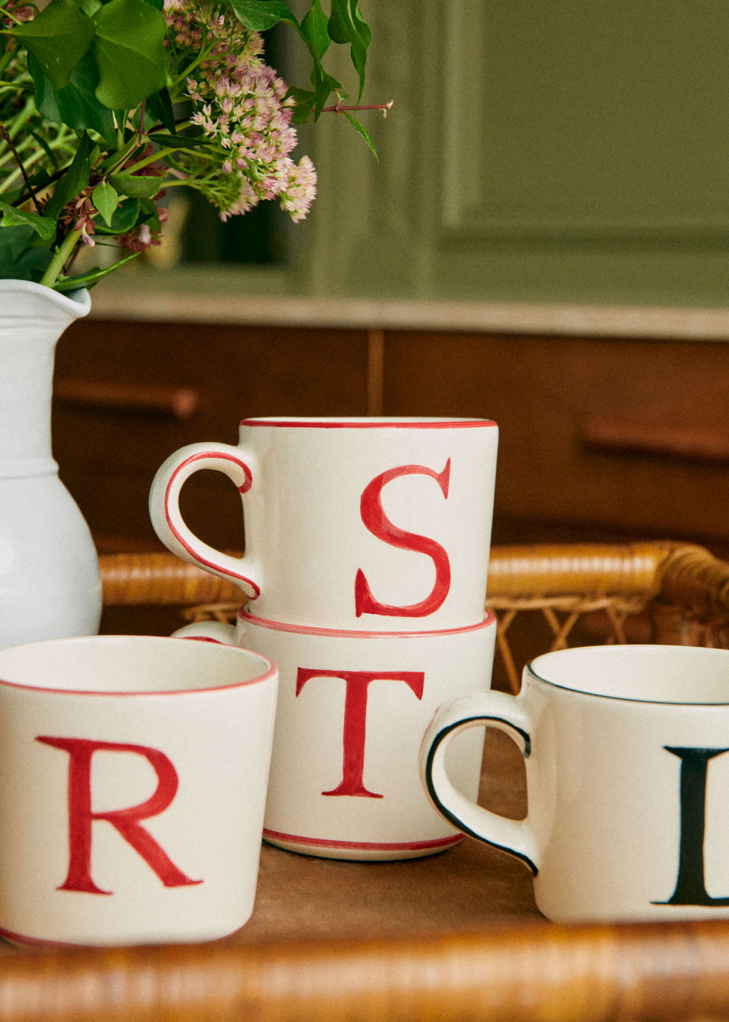 Tasse Tempo - Lettre S - Rouge