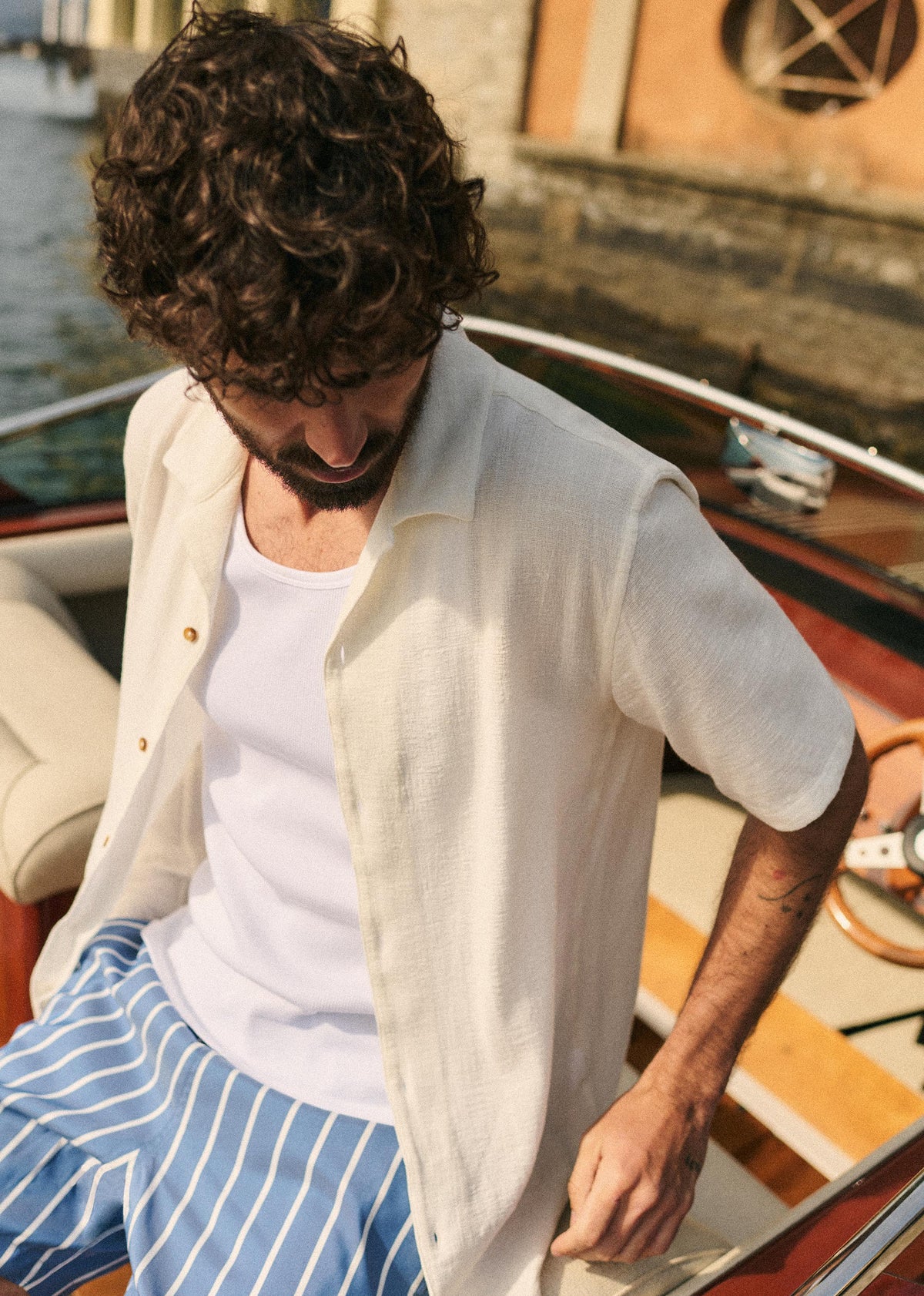 Chemise Holt Coton Lin - Blanc