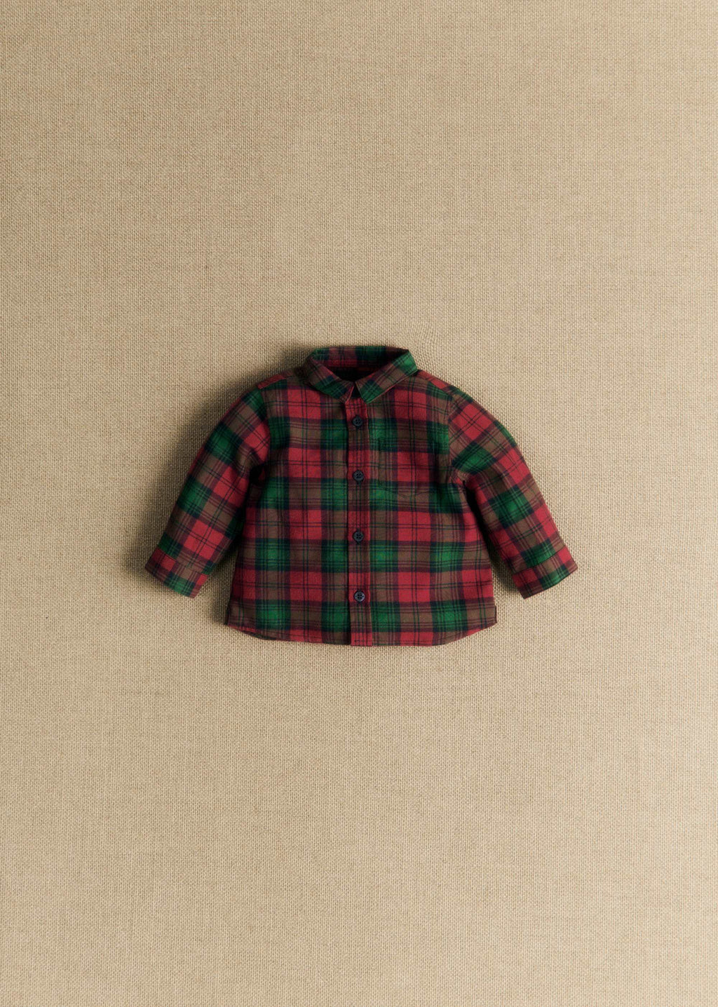 Chemise Tom - Carreaux rouge et vert