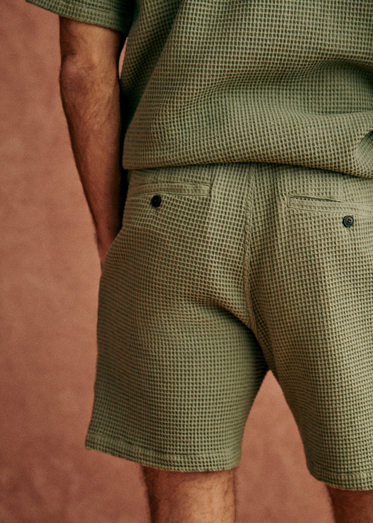 Short Priam Gaufré - Vert