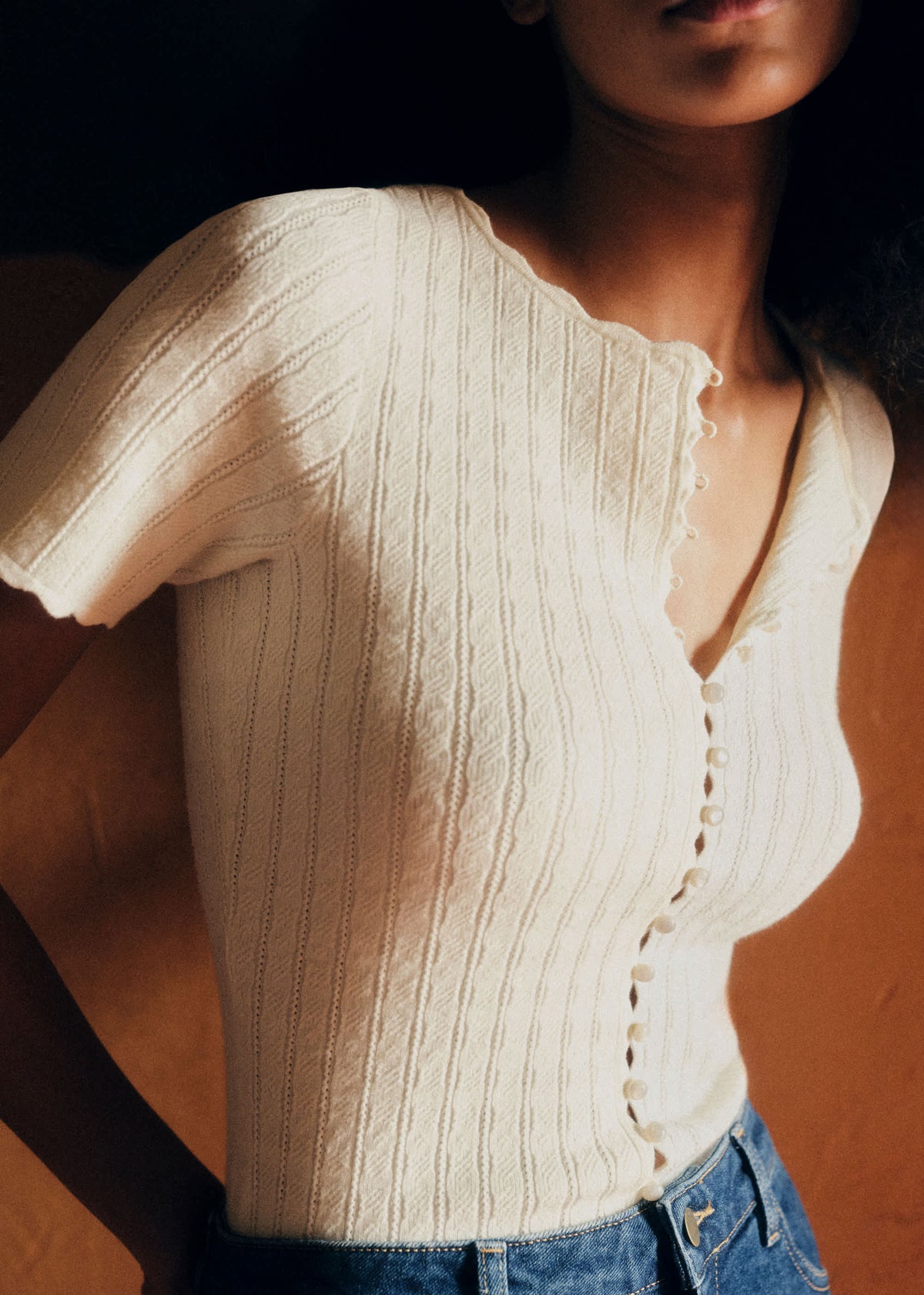 Gilet Doriane - Crème
