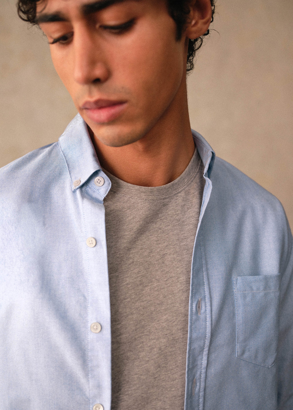 Chemise Charlie Oxford - Bleu Clair