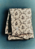 Sofa Cover - Croisillons Bleu - Velours Céladon Foncé