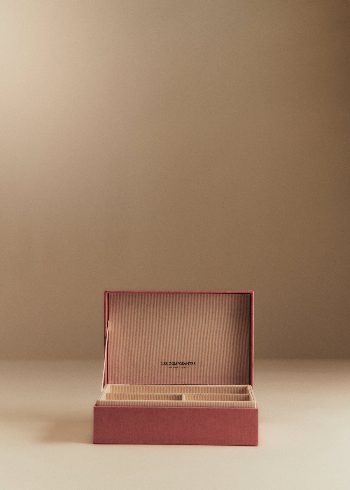 Boîte bijoux matelassée - Blush