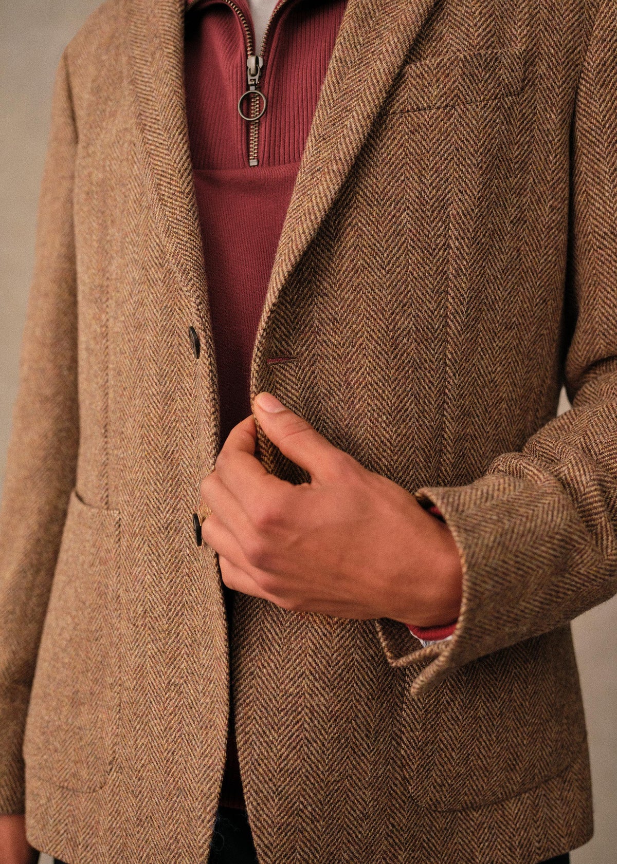 Veste Riddle - Chevrons Camel