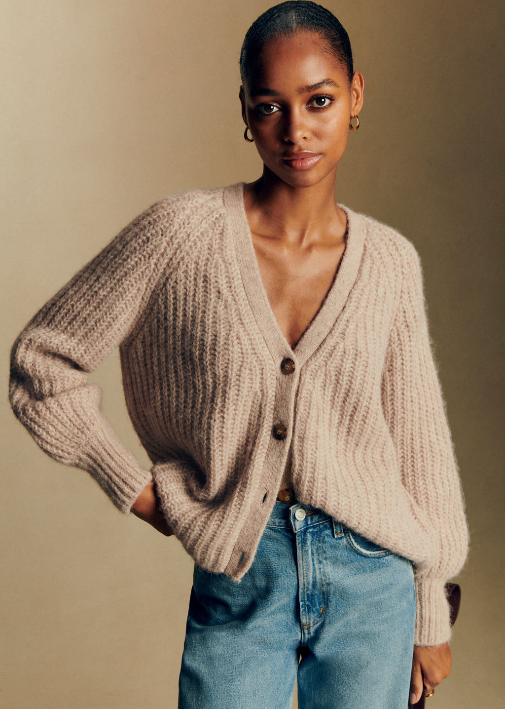Gilet Basile - Beige Chiné Clair