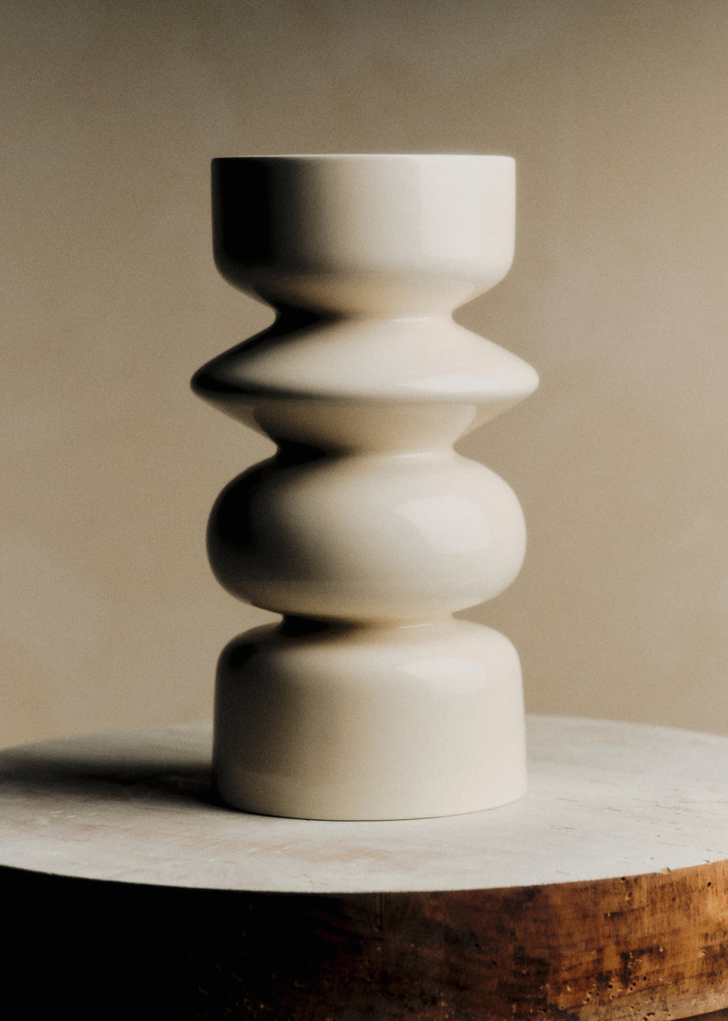 Vase Romie Objetti - Grand modèle - Ecru
