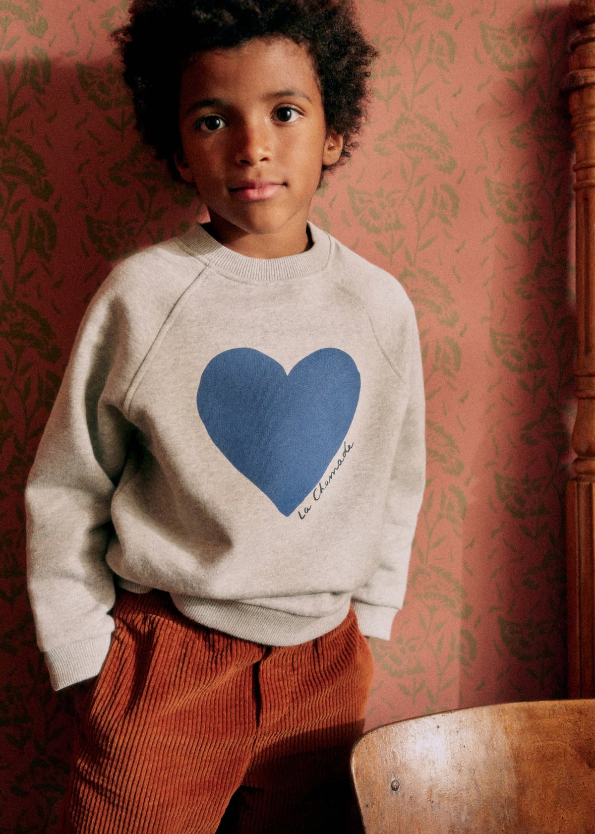 Sweat-Shirt La Chamade - Gris Chiné / Indigo