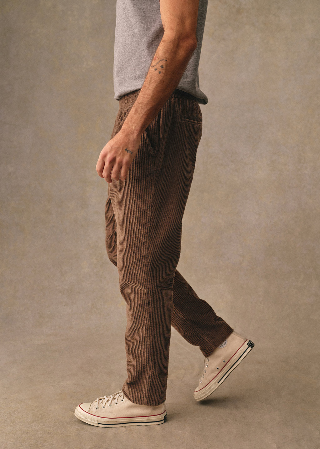 Pantalon Danny Velours - Tabac