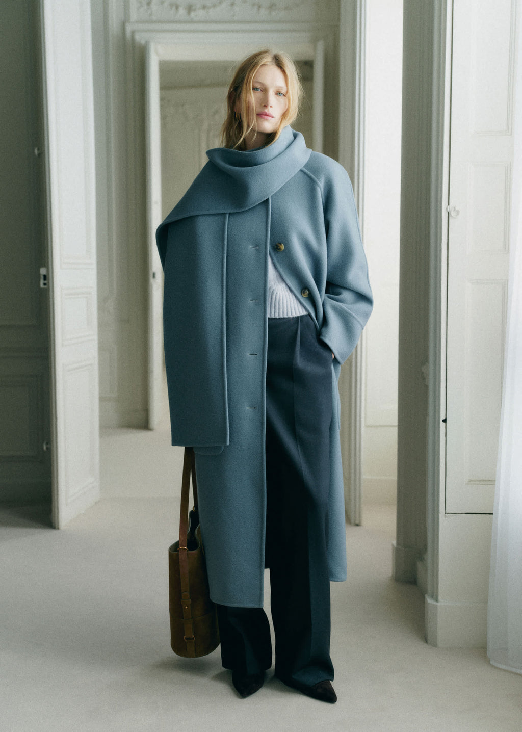 Manteau Kais - Bleu Gris