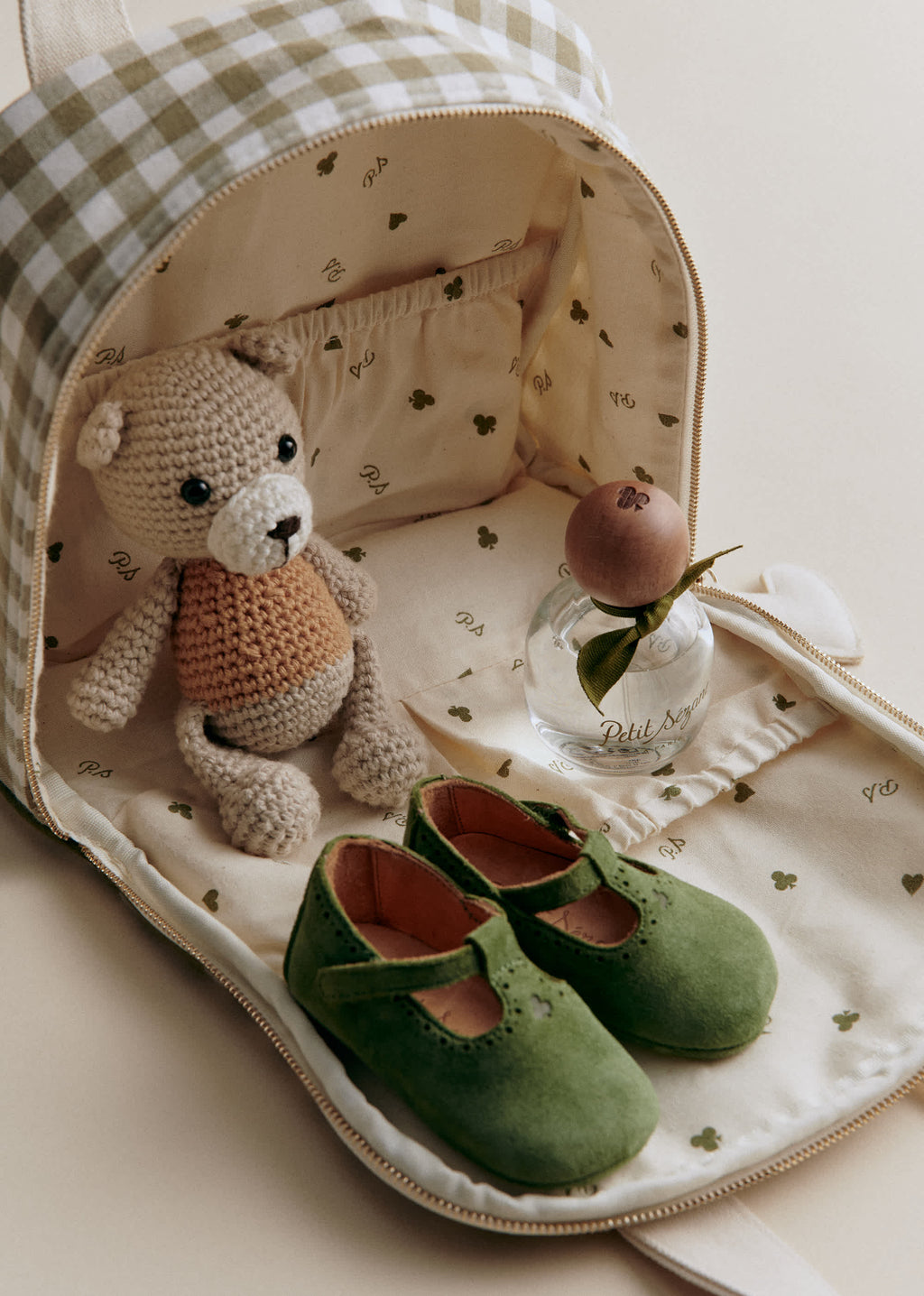 Sac goûter - Vichy Vert