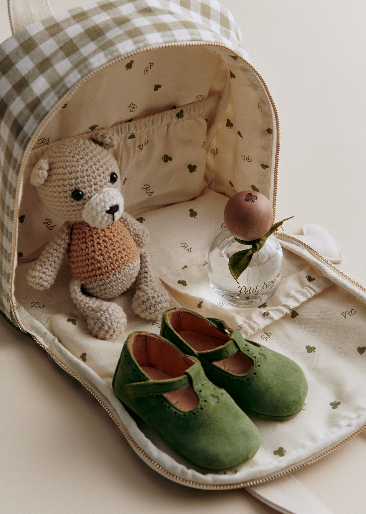 Sac goûter - Vichy Vert