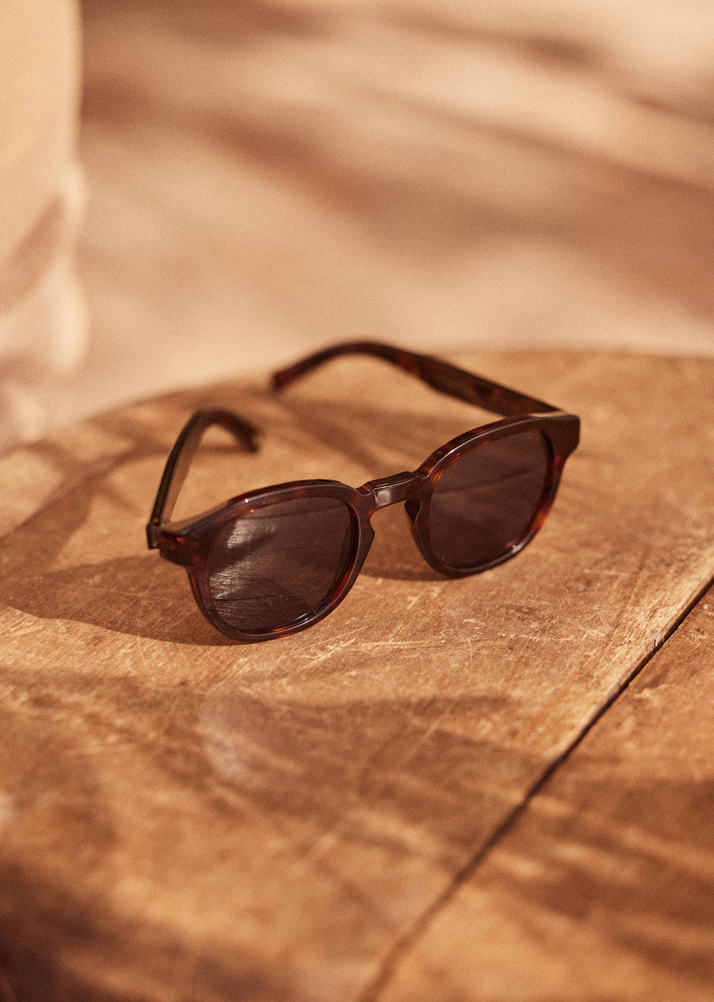 Lunettes de Soleil Wells - Écailles Marron Foncé