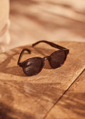 Lunettes de Soleil Wells - Écailles Marron Foncé
