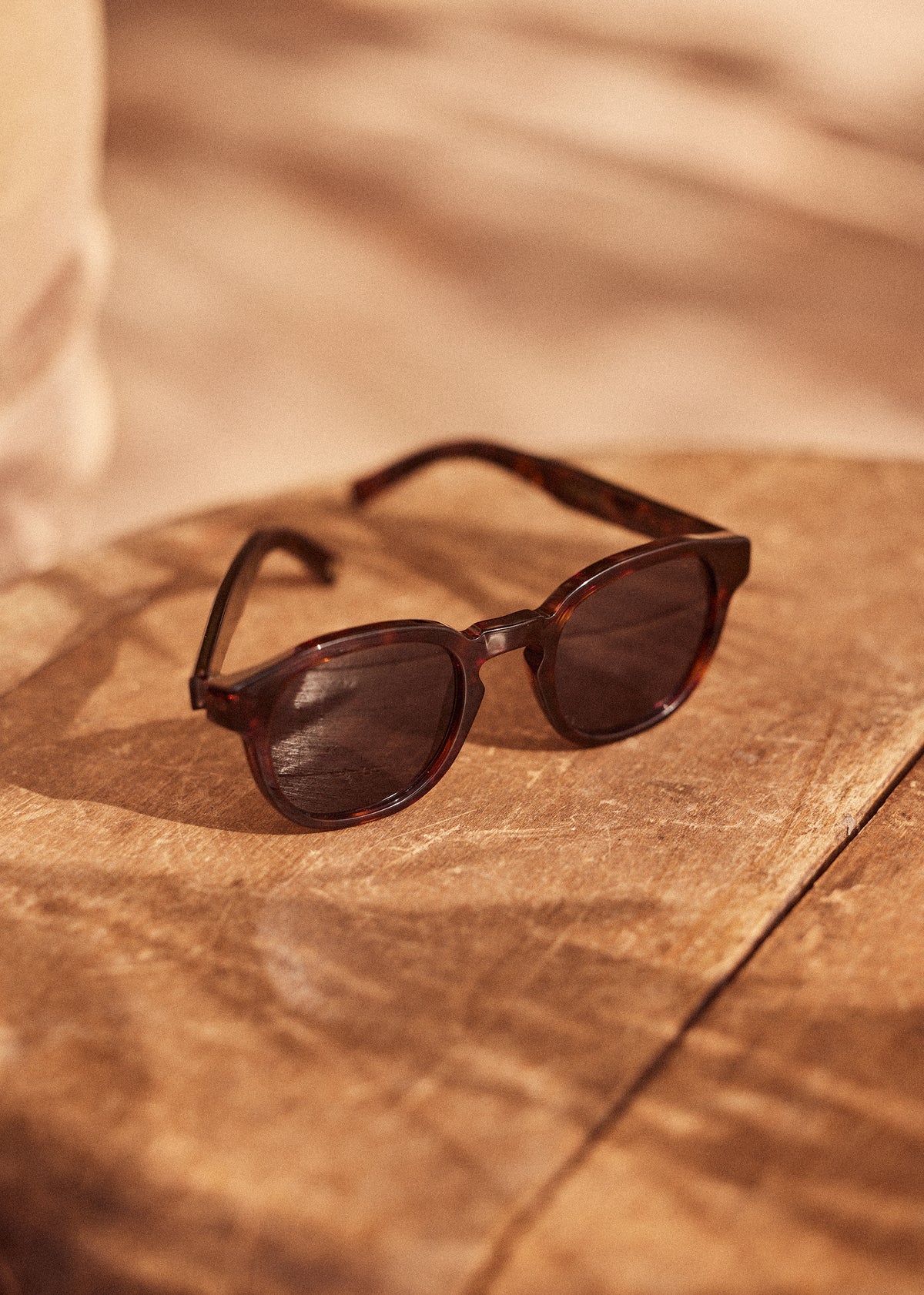 Lunettes de Soleil Wells - Écailles Marron Foncé