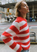 Pull Julien - Sézane x Antoinette Poisson - Écru/ Rouge