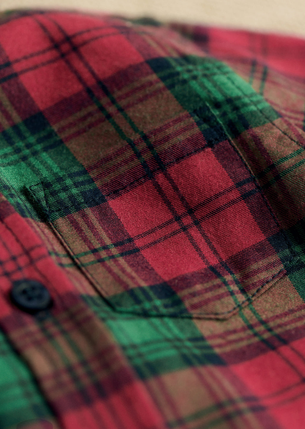 Chemise Tom - Carreaux rouge et vert