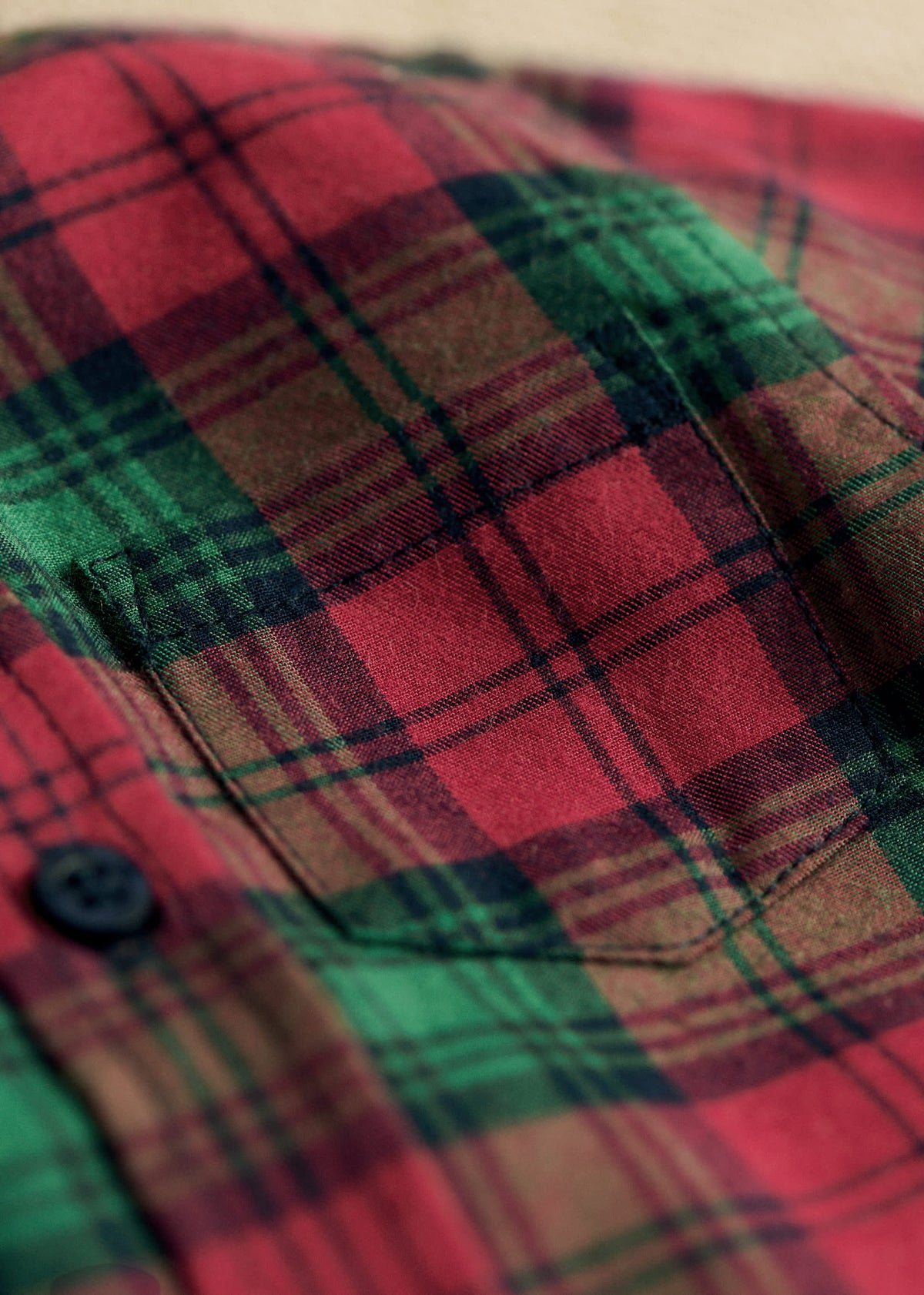 Chemise Tom - Carreaux rouge et vert