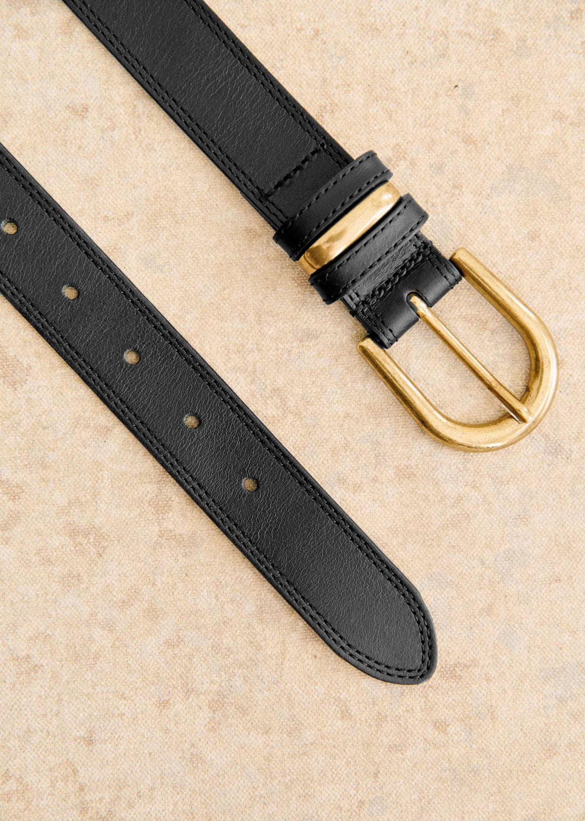 Ceinture Taylor - Noir Lisse Héritage